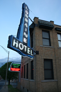 Lorraine Hotel sign Memphis