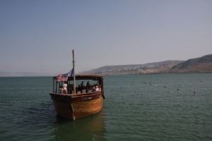 boat on the Sea of Galilee