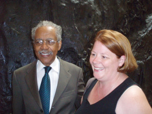 Rev Kyles & I in the National Civil Rights Museum lobby