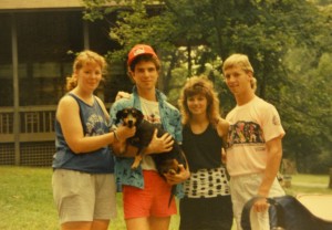 me, Drew, Debbie & Gordon back in the day