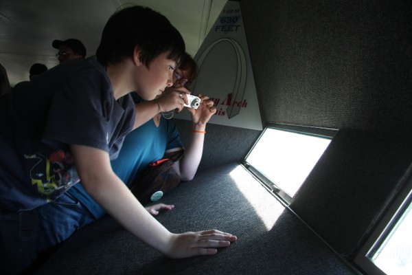 windows at the top of the Arch