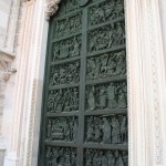 door at Milan's Cathedral Duomo