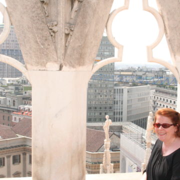 Me on the Milan Duomo rooftop