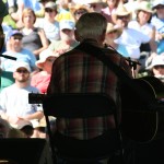 Doc in front of a MerleFest crowd