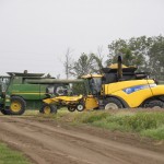 Dispite having 4 combines in it, the rain moved in before harvest was finished Matt Raley Central Louisiana