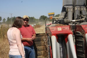 My Friend Bob, an American cotton & grain farmer, explains how a cotton picker works to my niece Alicia