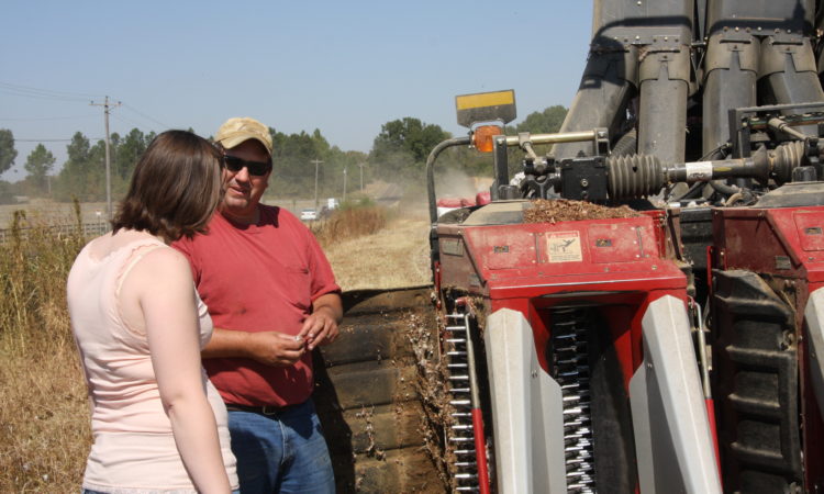 My Friend Bob, an American cotton & grain farmer, explains how a cotton picker works to my niece Alicia
