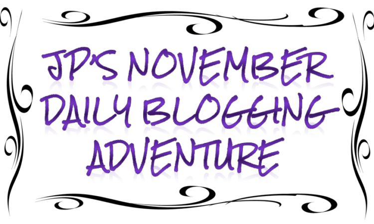 November blogging adventure