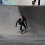 one of the girls I saw who could skateboard well