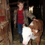Kyle & his Hereford calf