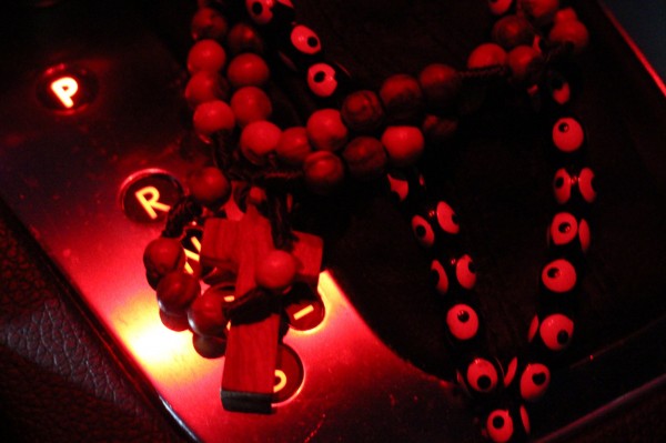 nazar boncugu or the evil eye & olive wood rosary