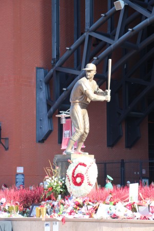Stan Musial of the St. Louis Cardinals