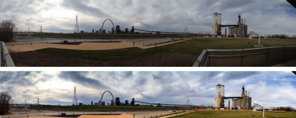 St. Louis skyline panorama