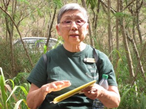 Jane Kurahara, a volunteer from the Japanese Cultural Center
