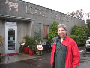 My friend Steve outside Rogue Dairy