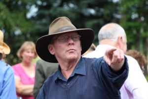 Oregon farmer Barry Bushue who grows raspberries, strawberries & flowers