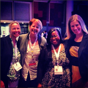  me & Mary Beth Coudal, Lisa Mar Jones & BlogHer founder CEO Lisa Stone