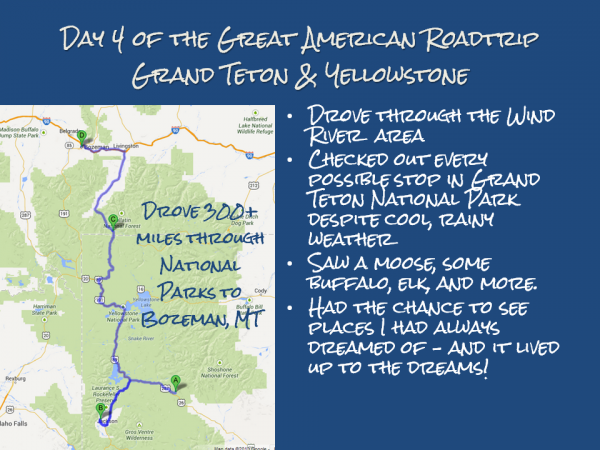 map for day 4 of my great American roadtrip