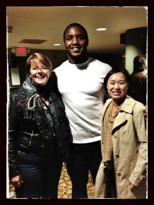 That's Phoong & I with Robert Quinn of the St. Louis Rams :)