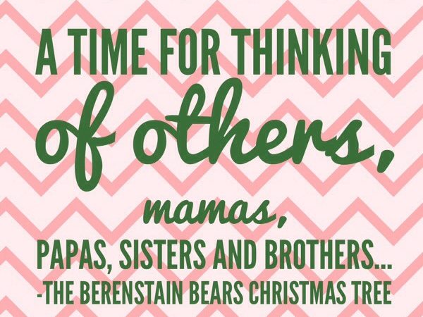 Berenstein Bears a time for thinking of others