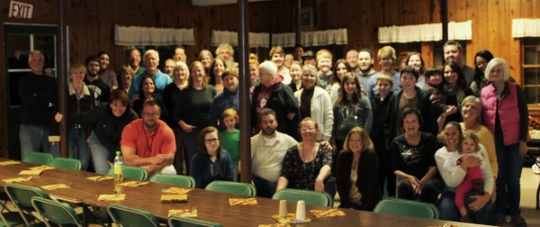 Thanksgiving dinner crowd