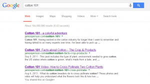 google search for cotton