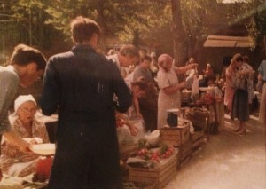 Farmers market in Russia