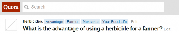 What is the advantage of using a herbicide for a farmer?