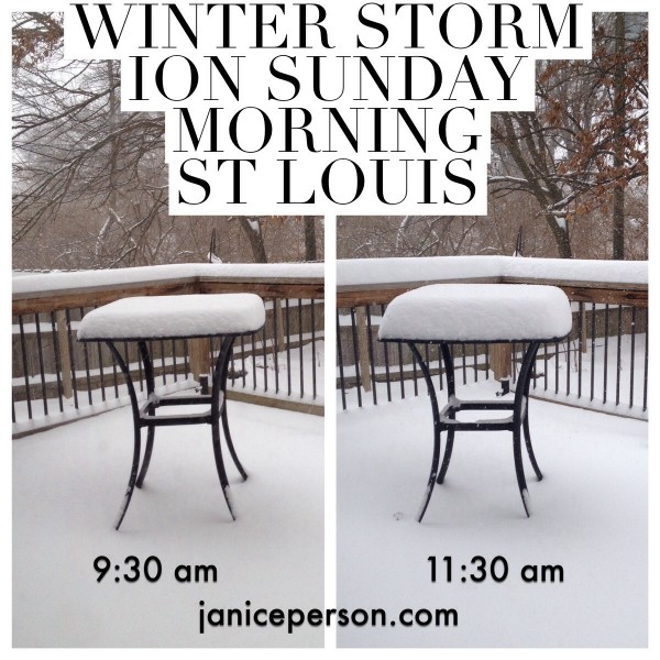 winter storm ion hits St. Louis