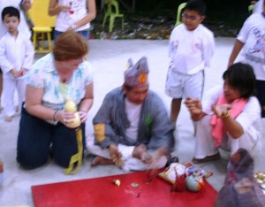 6 drinking rice wine & receiving a blessing from a religious leader