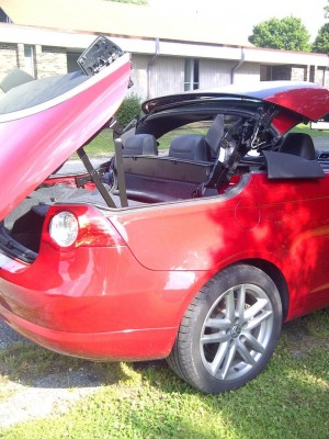 broken convertible top