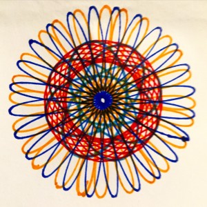 The first of many Spirograph drawings!