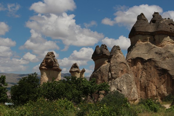 fairy chimneys in Cappadocia