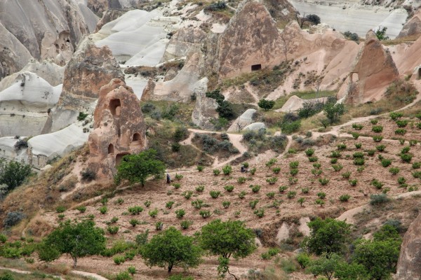 farmers and fairy chimneys