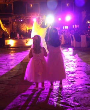 sweet girls at a magical wedding