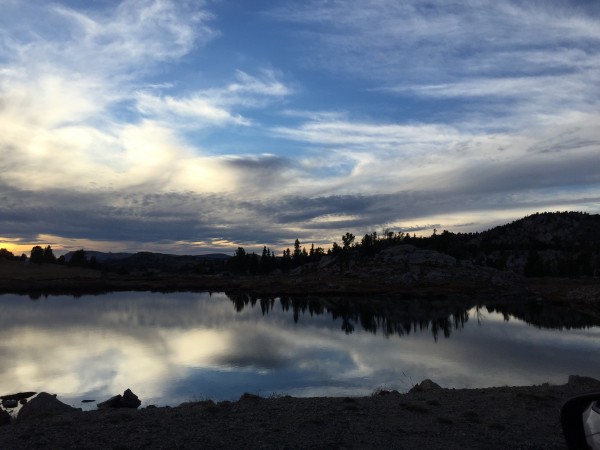 spectacular sunset on the beartooth highway wyoming