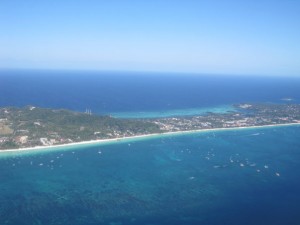 boracay beaches from the air