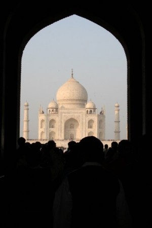 entry to the grounds of the Taj Mahal