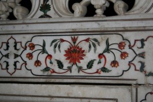 marble inlay at the Taj Mahal