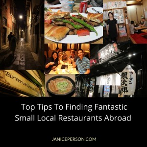 top tips for finding small local restaurants abroad