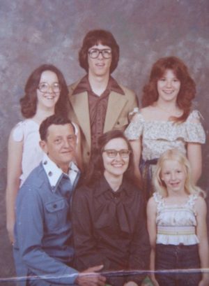 family photo from the late 70s