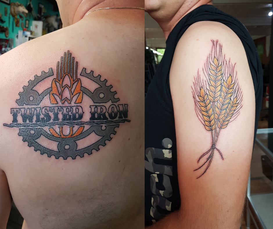 Wheat Temporary Fake Tattoo Sticker set of 2  Etsy New Zealand